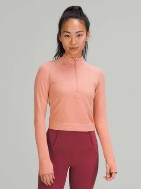 Lululemon Rest Less Cropped Half-Zip.